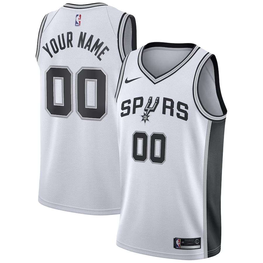 Men San Antonio Spurs Nike White Swingman Custom NBA Jersey